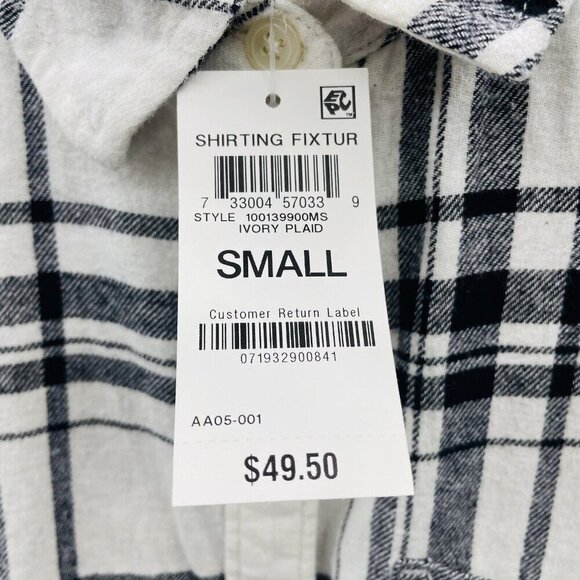 Style & Co Womens Size Small Cotton Plaid Flannel Boyfriend Button Down Shirt - Picture 5 of 7